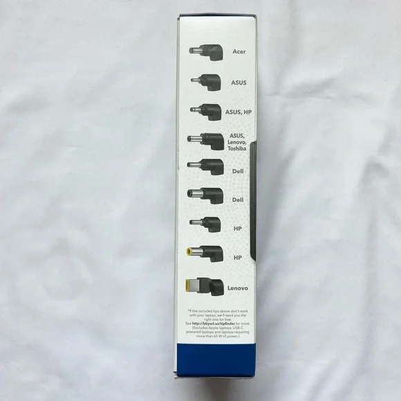 Insignia Universal Laptop Charger, 65 Watt, 10 feet length